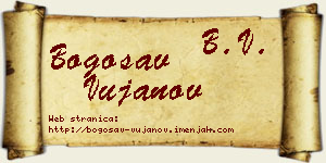 Bogosav Vujanov vizit kartica